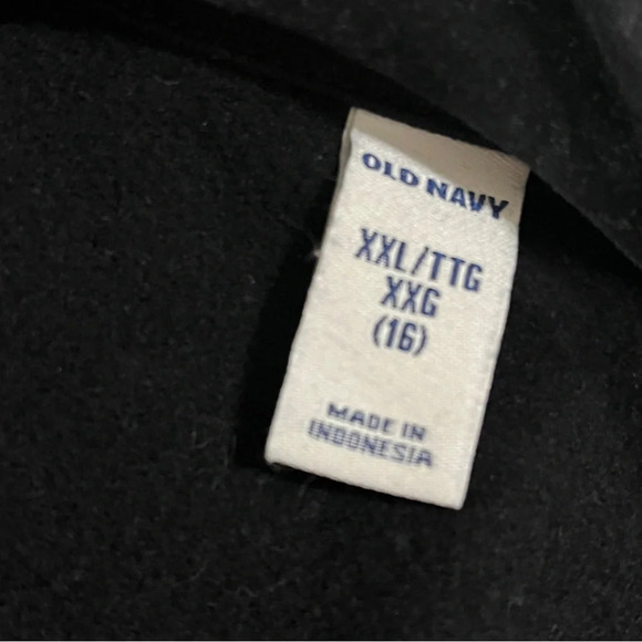 OLD NAVY Girls Black Moto Jacket Zip Up Cotton Polyester Size XXL (16) - Picture 4 of 8